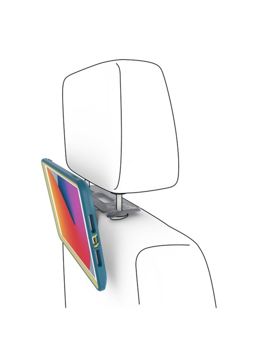 OtterBox Kids IPad EasyGrab Case (8th,‎ 7th 9th Gen IPad) Galaxy Runner Blue - Picture 9 of 9